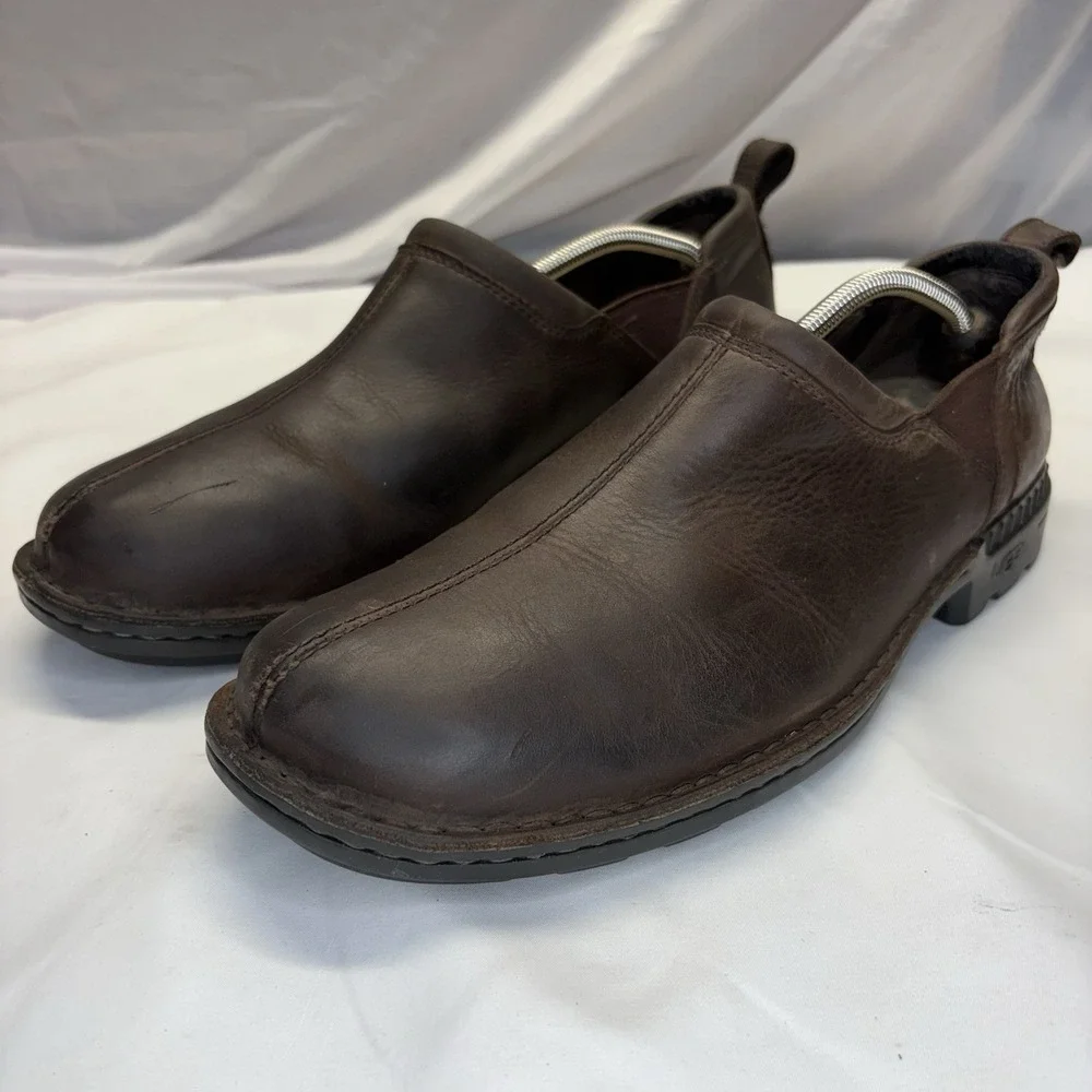 UGG Australia Westside Shoes Slip On Leather Shearling Lined 5323 Mens US 13